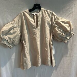 Chico’s balloon sleeve top, Khaki